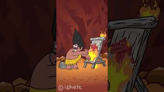 Reveling the Mystery of Ancient Cave Art 3 caveman cartoon animation comedy [upl. by Kellene367]