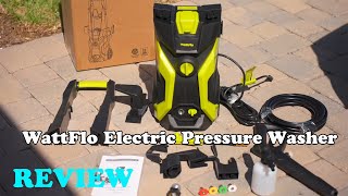 WattFlo Electric Pressure Washer REVIEW  Wash away all the stains [upl. by Allisirp]