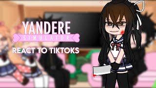 ❤️‍🩹 Yandere Simulator React to Tiktoks  ❤️‍🩹  TaroxAyano  AyanoxBudo  😉🫶 [upl. by Schiro]