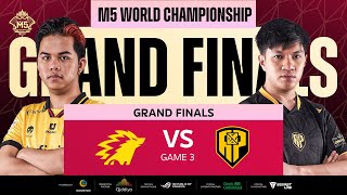 FIL M5 World Championship  Grand Finals  ONIC vs APBR  Game 3 [upl. by Miculek827]