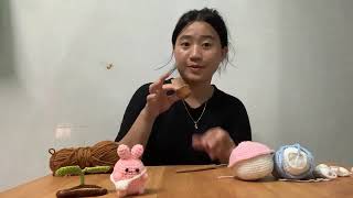 My Knitting Class Learn to Knit a COW with Yellow Wool Part 6 [upl. by Ursi754]