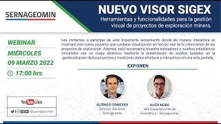 Webinar quotNUEVO VISOR SIGEX 2022quot [upl. by Uyerta]