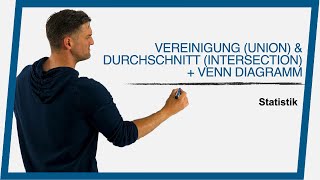 Vereinigung union amp Durchschnitt intersection  Venn Diagramm  Mathe by Daniel Jung [upl. by Eselrahc222]