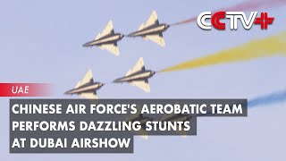 Chinese Air Forces Aerobatic Team Performs Dazzling Stunts at Dubai Airshow [upl. by Resiak]