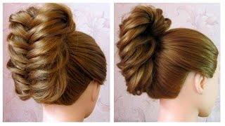 Сhignon tressé facile ♡ Coiffure facile à faire soi même pour cheveux long ♡ Tresse épi de blé [upl. by Angelina]