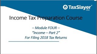 Tax Preparation Course for Professional Preparers Module 4 Part 2 [upl. by Byrne722]