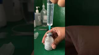 Preparation for co amoxiclav injection🍃🥰😇injectionshortsviralvideo [upl. by Andryc]