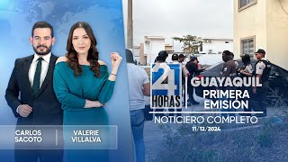 Noticiero de Guayaquil Primera Emisión 11122024 [upl. by Halladba]