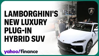 Lamborghini debuts new luxury plugin hybrid SUV CEO [upl. by Talich]