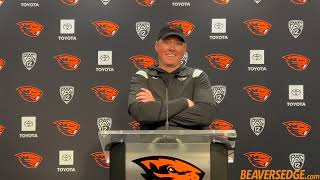 Oregon State Head Coach Trent Bray Talks 4138 Upset Win Over No 25 Washington State [upl. by Brosy444]