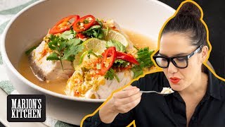 Make this Thai steamed fish WITHOUT a steamer  Thai Steamed Fish with Lime amp Garlic [upl. by Malamud127]