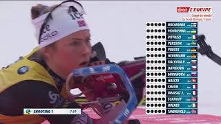 Biathlon 2019 Le Grand Bornand mass start femmes 22122019 IBU Cup [upl. by Lucias]