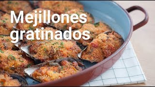 Cómo hacer mejillones gratinados o á panadeira [upl. by Atinniuq]