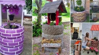 10 Amazing Recycled Tires Wishing Well ideas 2017 [upl. by Hopper822]