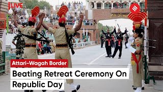 Beating Retreat Ceremony At AttariWagah Border  Republic Day  India Pakistan Border [upl. by Ati287]