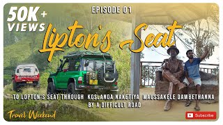 Deadliest Road To Liptons seat through Koslanda Naketiya traveldocumentary haputhale 4wd [upl. by Erwin]