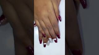 Semi permanent nail extensionyoutube youtubeshorts nailart [upl. by Enasus]