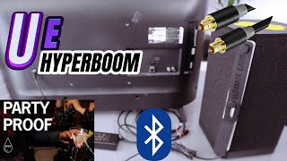 How to Hook up UE HYPERBOOM Speaker To TV Using Optical Cable and Bluetooth HYPERBOOM Setup To TV [upl. by Odama]