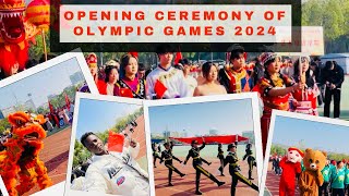 Wuhan institute of technology opening ceremony of 2024 Olympic sports 🏃‍♂️ 🏸 🇨🇳🔥🤗 [upl. by Caty376]