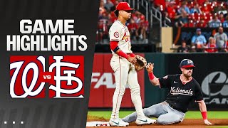 Nationals vs Cardinals Game Highlights 72724  MLB Highlights [upl. by Bagger19]