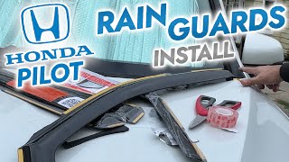 HONDA PILOT RAIN GUARD INSTALL TIPS amp TRICKS [upl. by Ricki54]