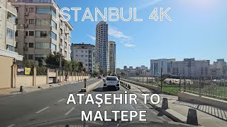 Istanbul 4K Drive from Ataşehir to Maltepe – Turkey 4K Drive and Sightseeing Video [upl. by Sivrup618]