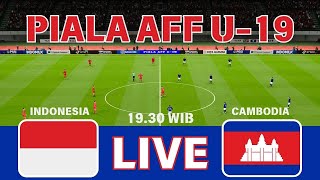 🔴 LIVE INDONESIA vs CAMBODIA  SIMULASI PIALA AFF U19  GAMEPLAY PES 2021 [upl. by Sloatman]