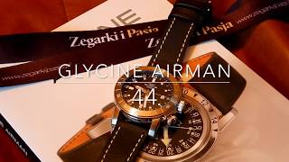 Video recenzja Glycine Airman 44 GL0056 – nowość 2017 [upl. by Anuhsal]