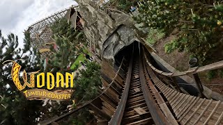 Wodan Timbur Coaster 4K Front Seat POV  Europa Park [upl. by Runstadler]