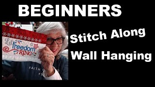 Beginners Machine Embroidered Wall Hanging Easy Stepbystep Tutorial  Designs by Juju Part 1 [upl. by Pate708]