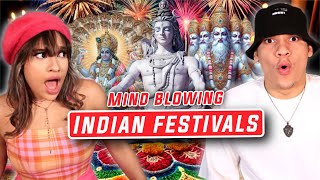 Latinos react to Indian Festivals amp celebrations for the first time [upl. by Giustino]