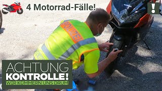 🏍️ Wo ist das PROFIL Motorradreifen sind BLANK 🏍️ 4 MotorradFälle Kabel Eins Achtung Kontrolle [upl. by Zenitram]