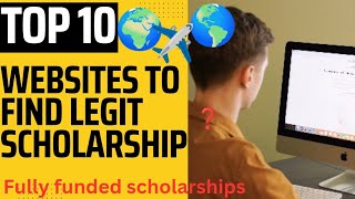 10 Best scholarship website for colleges in 2024  fully funded scholarships only [upl. by Rufena507]