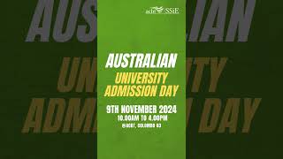 Australian University Admissions Day 2024  9th November at ACBT Colombo 3 [upl. by Eugenio]