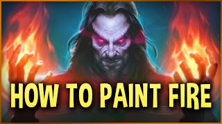 Quick Tips  Painting FIRE in Photoshop  Easy Technique [upl. by Brenk]