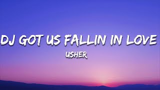 Usher  DJ Got Us Fallin’ In Love No Pitbull Version Lyrics [upl. by Eyma727]