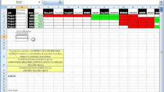 Excel Magic Trick 327 Gantt Chart with Weekends and Holidays [upl. by Persse]