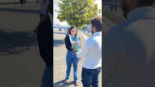 Proposing Random Girl With Bouquet 💐🥰 [upl. by Pirbhai517]