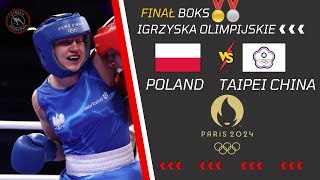 PARIS 2024 BOXING WOMEN 57KG FINAL POL VS TPE SZEREMETA VS TING  PO WALCE KOSZYKÓWKA USA VS FRA [upl. by Coralie]