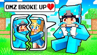 Omz BROKE UP with Crystal in Minecraft [upl. by Nomad]