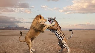 Lion Vs Tiger brutal fight [upl. by Neelyt840]