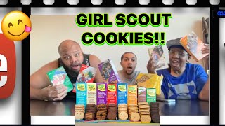 TASTE TESTING GIRL SCOUT COOKIES 2024 NEW FLAVOR [upl. by Aek]