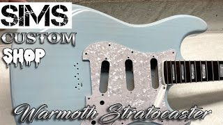 Warmoth Stratocaster guitar  Transparent Daphne Blue [upl. by Frame]