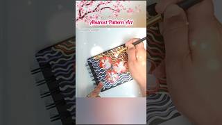 Amazing One Stroke Abstract Acrylic Pattern Painting abstractart art shorts youtubeshorts viral [upl. by Kentiggerma]