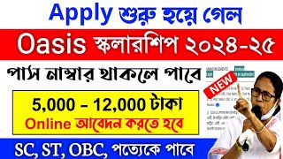 oasis scholarship 202425 apply  oasis scholarship online apply  sc st obc scholarship 2024 [upl. by Edrei]