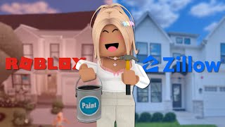 BUILDING A HOUSE FROM ZILLOW IN BLOXBURG REALISTIC  Roblox Bloxburg  WITH VOICE [upl. by Morgenthaler]