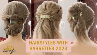 Beautiful Hairstyles with a BARRETTE Hair Tutorials [upl. by Malanie784]