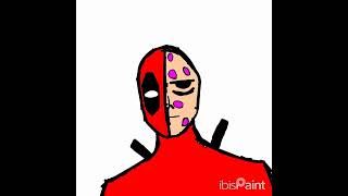 Drawing Deadpool pls no hate sorry for the mistakes😔 [upl. by Htinnek]