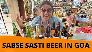 Sirf Rs 50 Mein STRONG BEER  Cheapest Beer Prices in India  City Ka Theka  Goa Vlog Ep03 [upl. by Ela401]