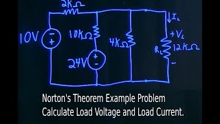 Nortons Theorem Example Problem [upl. by Meensat]